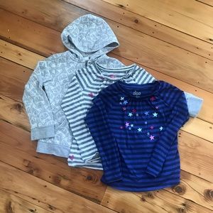 Circo Girls S(6/6x) long sleeve lot of 3, hoodie
